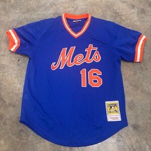Mitchell & Ness New York Mets Dwight Gooden 16 Authentic Cooperstown Blue Mens M